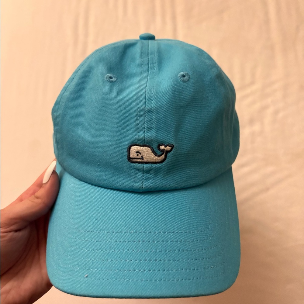 Vineyard Vines Kids Turquoise Whale Cap